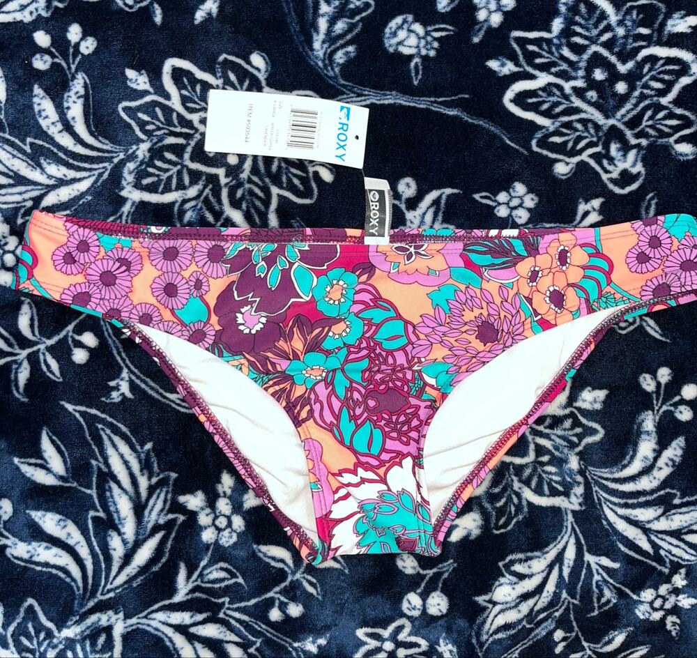 NEW! ROXY Hipster Floral Bikini Bottoms